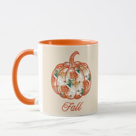 Pumpkin in a Chrysanthemum Pattern Tasse (Links)