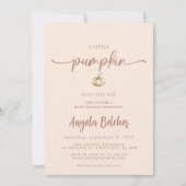 Pumpkin Invite - Eine kleine Pumpkin Baby Dusche Einladung (Vorderseite)