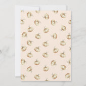 Pumpkin Invite - Eine kleine Pumpkin Baby Dusche Einladung (Rückseite)