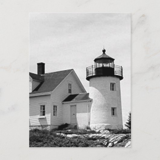 Pumpkin Island Lighthouse Postkarte (Vorderseite)