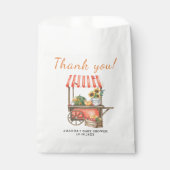 Pumpkin ist auf dem Weg Baby Shower Vielen Dank Geschenktütchen (Vorderseite)