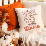 Pumpkin ist die Saison Herbst Retro Groovy Kissen<br><div class="desc">Pumpkin Dies ist die Herbstdekor der Jahreszeit</div>