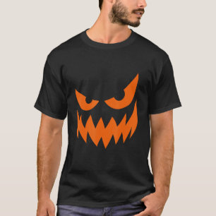 Pumpkin Jack O' Lantern Face, Evil Lächeln, Hallow T-Shirt