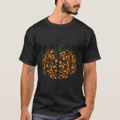 Pumpkin Jack-O-Lantern Image Cloud Halloween T-Shirt (Vorderseite)