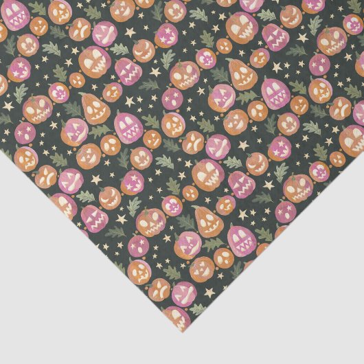 Pumpkin-Jack-o'-Laternenparade Seidenpapier (Ausschnitt)