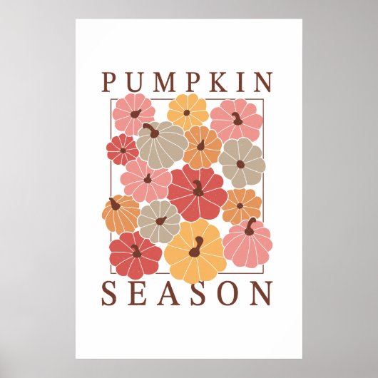 Pumpkin-Jahreszeit Whimsical uneingerahmt Poster (Vorne)