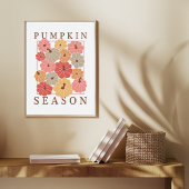 Pumpkin-Jahreszeit Whimsical uneingerahmt Poster