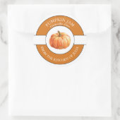Pumpkin-Jam-Label Runder Aufkleber (Tasche)