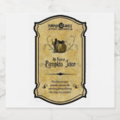 Pumpkin Juice Alkoholflaschenetikett (Einzelnes Label)