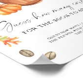 Pumpkin-Kaffee-Brautparty wie viele Korken Poster (Ecke)