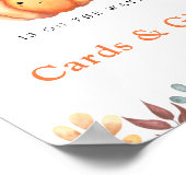 Pumpkin - Karten und Geschenke Babydusche Poster (Ecke)