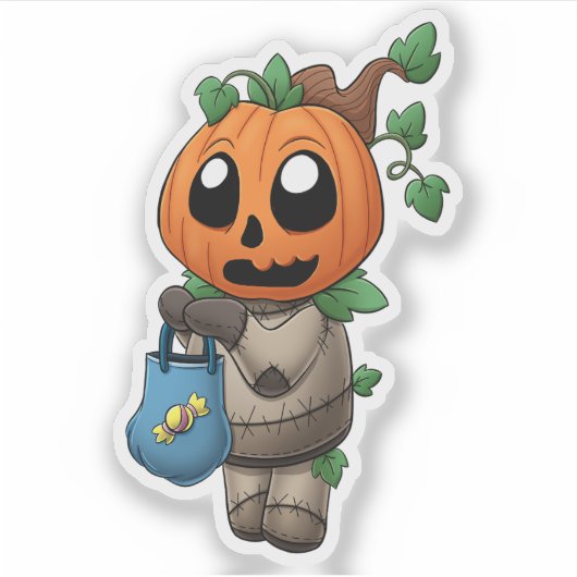 Pumpkin Kid Aufkleber (Vorderseite)