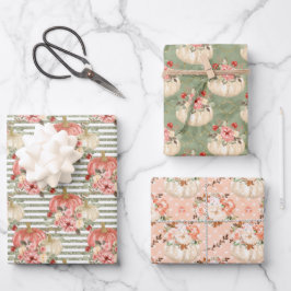 Pumpkin Kindergeburtstag Baby Girl Duwer Gaben Fav Geschenkpapier Set