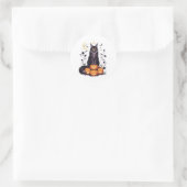 Pumpkin King Coon - Maine Coon Halloween Runder Aufkleber (Tasche)