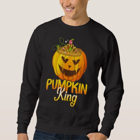 Pumpkin King Funny Halloween-Kostüm Sweatshirt (Vorderseite)