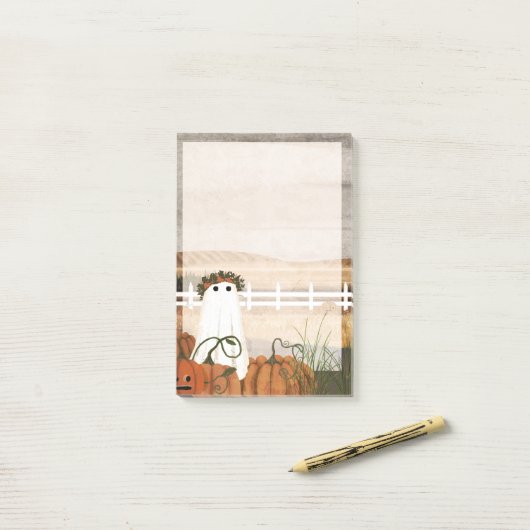 Pumpkin King Notepad Post-it Klebezettel (Auf Schreibtisch)