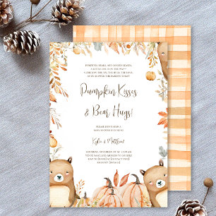 Pumpkin Kisses & Bear Hugs Kinderdusche Einladung