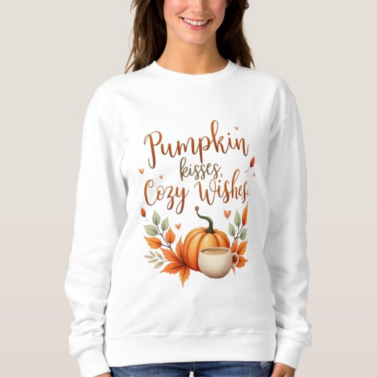 Pumpkin Kisses, Cozy Wishs Sweatshirt (Vorderseite)