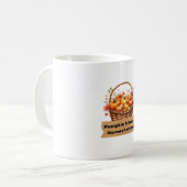 Pumpkin Kisses & Harvest Wünsche Fall Design Overs Kaffeetasse (Vorderseite Links)