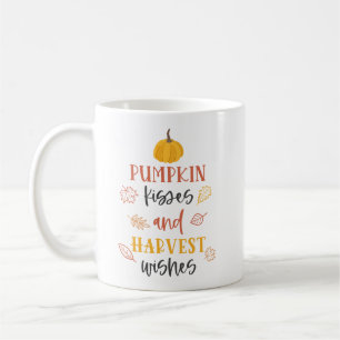 Pumpkin Kisses & Harvest wünscht Erntedank Coffe Kaffeetasse