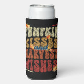 Pumpkin Kisses und Erntewünsche, Fall Vibes Selters Dosenkühler (Seltzer Rückseite)