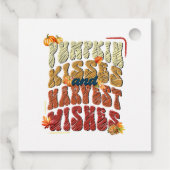 Pumpkin Kisses und Erntewünsche, Herbst Herbst Geschenkanhänger (Rückseite)