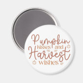 Pumpkin Kisses und Harvest Wünsche Magnet (Vorderseite/Rückseite)