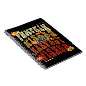 Pumpkin Kisses und Harvest Wünsche, Orange Fall Notizblock (Rechte Seite)