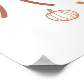 Pumpkin Kisses und Harvest Wünsche Poster (Ecke)