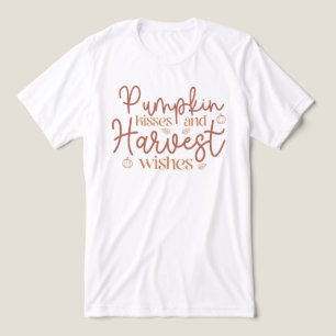 Pumpkin Kisses und Harvest Wünsche Tri-Blend Shirt