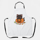 Pumpkin Kitty Parade Essential T - Shirt Schürze (Vorderseite)