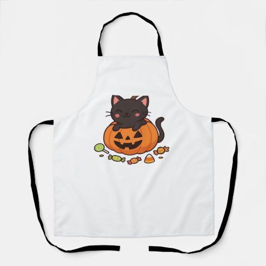 Pumpkin Kitty Parade Essential T - Shirt Schürze (Vorderseite)