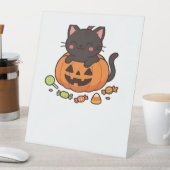 Pumpkin Kitty Parade Essential T - Shirt Sockelschild (In Situ)