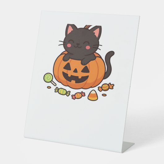 Pumpkin Kitty Parade Essential T - Shirt Sockelschild (Vorderseite)