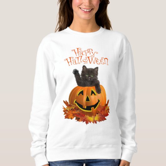 Pumpkin Kitty Sweatshirt (Vorderseite)