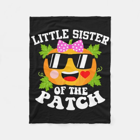 Pumpkin kleine Schwester des Patch Fun Halloween Fleecedecke (Vorderseite)
