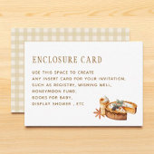 Pumpkin Kleine Süsse Pie Baby Dusche Custom Begleitkarte