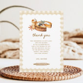 Pumpkin Kleine Süsse Pie Babydusche Dankeskarte