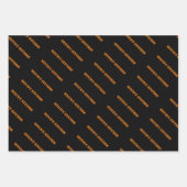 Pumpkin Koch Halloween - Spooky Cauldron Design Geschenkpapier Set (Vorderseite 3)