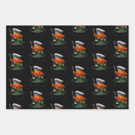 Pumpkin Koch Halloween - Spooky Cauldron Design Geschenkpapier Set