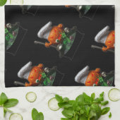 Pumpkin Koch Halloween - Spooky Cauldron Design Geschirrtuch (Gefaltet)