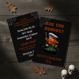 Pumpkin Koch Halloween - Spooky Dinner Theme Einladung