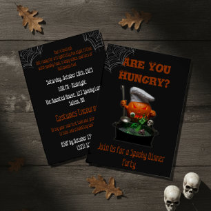 Pumpkin Koch Halloween - Spooky Dinner Theme Einladung