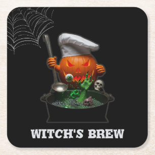 Pumpkin Koch Halloween Untersetzer - Spooky Cauldr