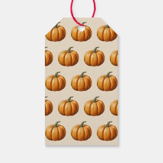 Pumpkin-Konfitüre Geschenkanhänger (Rückseite)