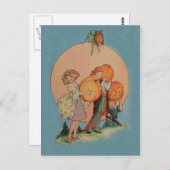 Pumpkin Kürbislaterne Goblin Owl Pirate Postkarte (Vorne/Hinten)