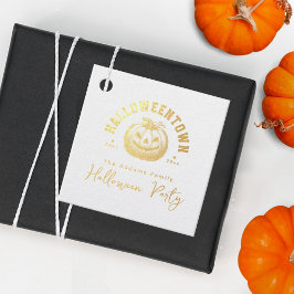 Pumpkin Kürbislaterne Halloween Foil Favor Tag