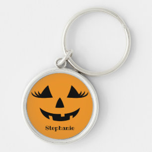 Pumpkin-Kürbislaterne Lashes Schlüsselanhänger