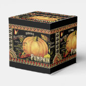 Pumpkin Label Antique Butterfly Marke Geschenkschachtel (Rückseite)