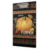 Pumpkin Label Antique Butterfly Marke Klemmbrett (Links)